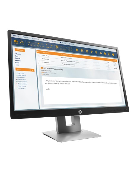 HP EliteDisplay E240 60,5 cm (23.8") 1920 x 1080 Pixel Full HD LED Argento, Nero