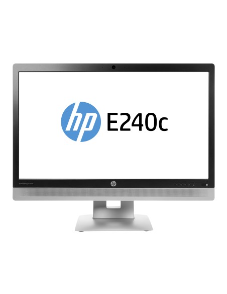 HP EliteDisplay E240c 60,5 cm (23.8") 1920 x 1080 Pixel Full HD LED Nero, Argento