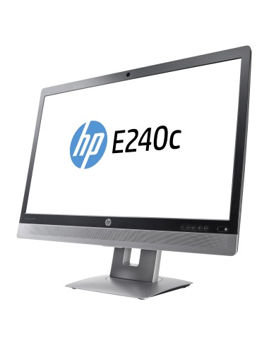HP EliteDisplay E240c 60,5 cm (23.8") 1920 x 1080 Pixel Full HD LED Nero, Argento