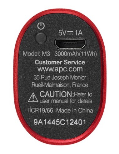 APC Power Pack M3 Ioni di Litio 3000 mAh Rosso