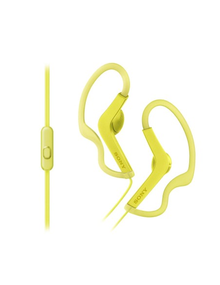 Sony MDRAS210APY Auricolare Cablato A clip Sport Giallo