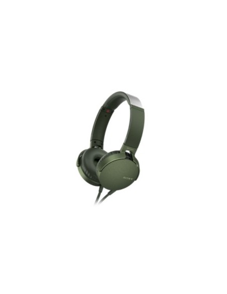 Sony XB550AP Auricolare Cablato A Padiglione Musica e Chiamate Verde
