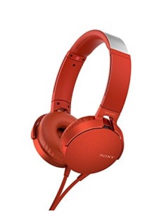 Sony MDR-XB550AP Auricolare Cablato A Padiglione Musica e Chiamate Rosso