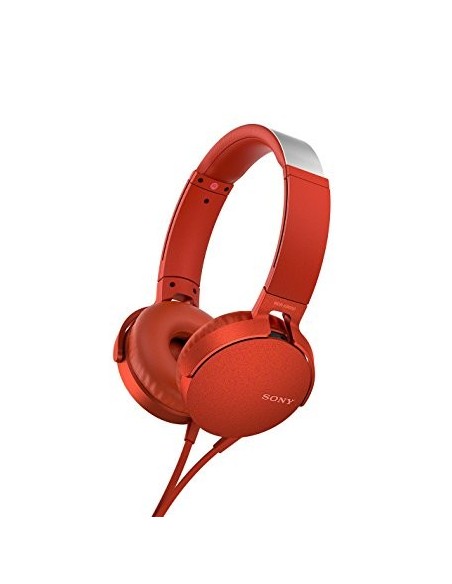 Sony MDR-XB550AP Auricolare Cablato A Padiglione Musica e Chiamate Rosso