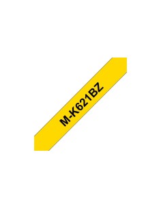 Brother M-K621B nastro per etichettatrice Nero su giallo 2