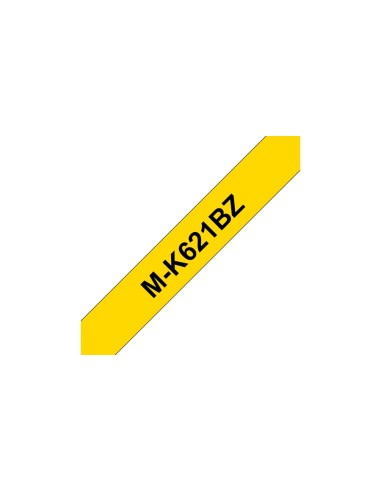 Brother M-K621B nastro per etichettatrice Nero su giallo