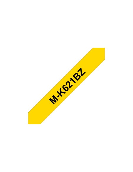 Brother M-K621B nastro per etichettatrice Nero su giallo