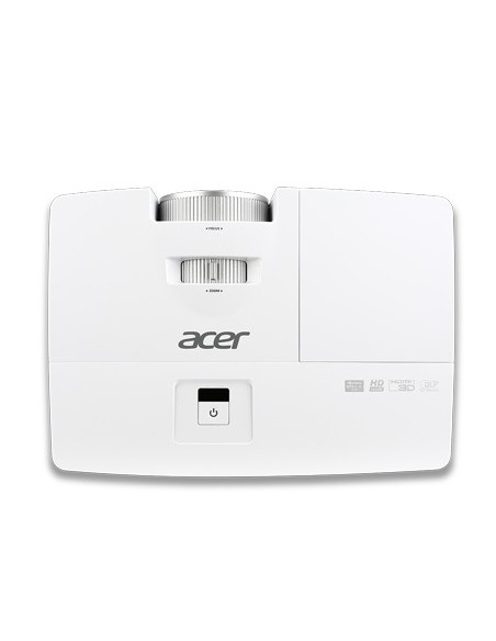 Acer Home H5382BD videoproiettore Proiettore a raggio standard 3300 ANSI lumen DLP 720p (1280x720) Argento, Bianco