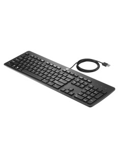 HP USB Business Slim Keyboard tastiera QWERTY Inglese Nero