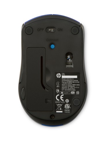 HP Mouse wireless X3000 Blu cobalto