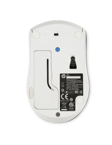 HP Mouse wireless X3000 Bianco neve