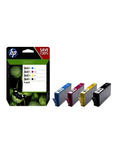 HP Confezione da 4 cartucce originali di inchiostro nero ciano magenta giallo ad alta capacità 364XL
