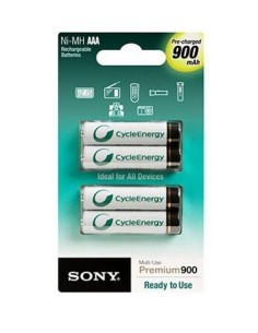Sony NI-MH, AAA, 900 mAh Batteria ricaricabile Nichel-Metallo Idruro (NiMH)