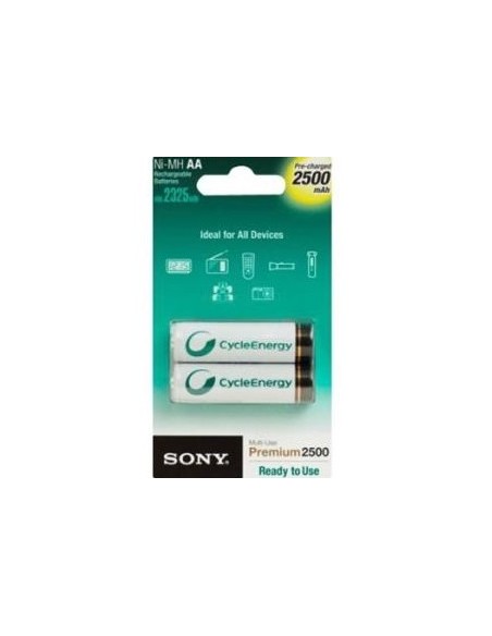 Sony Ni-MH, AA, 2500 mAh Batteria ricaricabile Nichel-Metallo Idruro (NiMH)