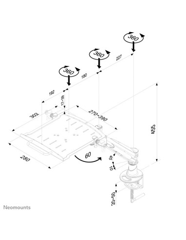 Neomounts by Newstar Supporto per notebook