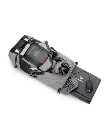 Acer Predator PBG6A0 zaino Nero Grigio Poliestere