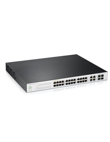 Zyxel NSW100-28P Gestito L2 Gigabit Ethernet (10 100 1000) Supporto Power over Ethernet (PoE) Nero, Grigio