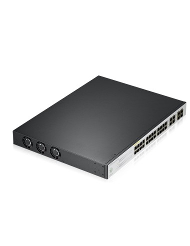 Zyxel NSW100-28P Gestito L2 Gigabit Ethernet (10 100 1000) Supporto Power over Ethernet (PoE) Nero, Grigio
