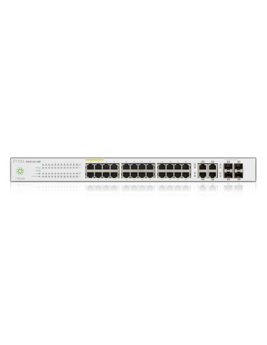 Zyxel NSW100-28P Gestito L2 Gigabit Ethernet (10 100 1000) Supporto Power over Ethernet (PoE) Nero, Grigio