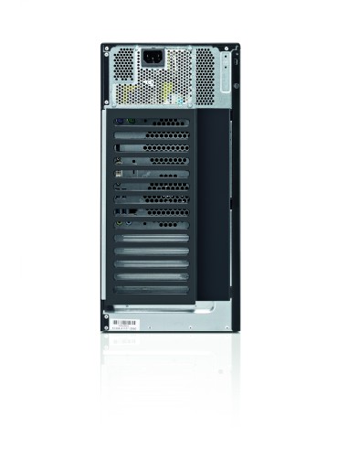 Fujitsu ESPRIMO P557 DDR4-SDRAM i3-7100 Desktop Intel® Core™ i3 4 GB 256 GB SSD Windows 10 Pro PC Nero, Rosso