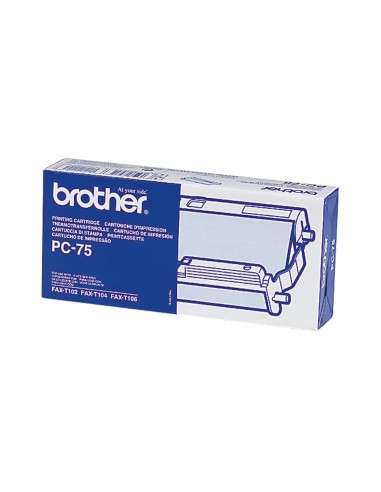 Brother PC-75 ricambio per fax Cartuccia fax + nastro 144 pagine Nero 1 pz