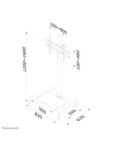 Neomounts by Newstar Mobiletto portatile per TV