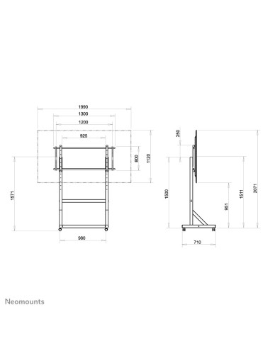 Neomounts by Newstar Mobiletto portatile per TV