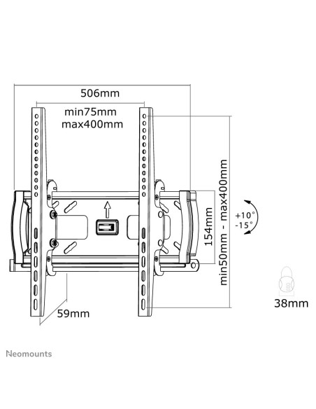 Neomounts by Newstar Supporto a parete per TV
