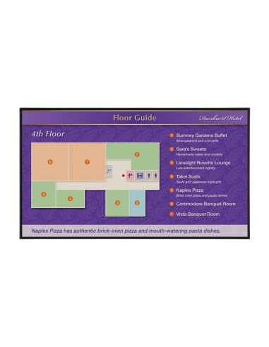 Sharp PN-R426 visualizzatore di messaggi Pannello piatto per segnaletica digitale 106,7 cm (42") LCD 700 cd m² Full HD Nero