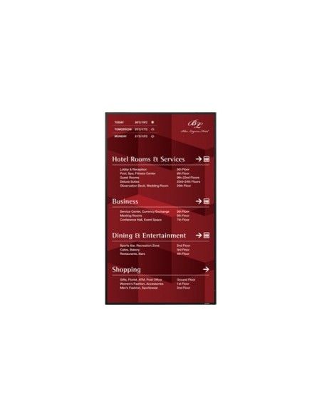 Sharp PN-R703 visualizzatore di messaggi Pannello piatto per segnaletica digitale 176,5 cm (69.5") 700 cd m² Full HD Nero