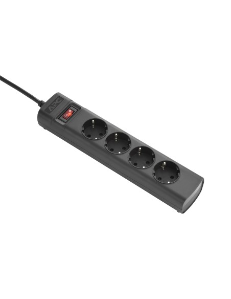 APC PZ42IZ-GR unità di distribuzione dell'energia (PDU) 4 presa(e) AC Nero