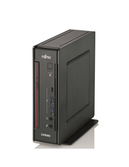 Fujitsu ESPRIMO Q957 DDR4-SDRAM i7-7700T mini PC Intel® Core™ i7 8 GB 256 GB SSD Windows 10 Pro Nero, Rosso