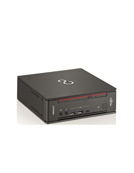 Fujitsu ESPRIMO Q957 DDR4-SDRAM i7-7700T mini PC Intel® Core™ i7 8 GB 256 GB SSD Windows 10 Pro Nero, Rosso