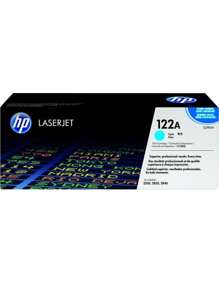 HP 122A Cyan Original LaserJet Toner Cartridge cartuccia toner 1 pz Originale Ciano