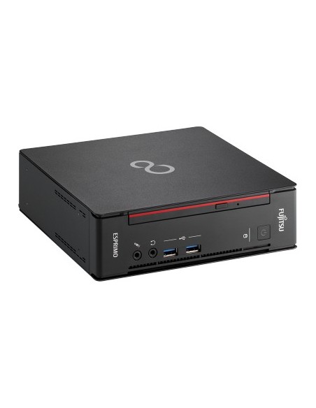 Fujitsu ESPRIMO Q556 DDR4-SDRAM i7-7700T mini PC Intel® Core™ i7 8 GB 256 GB SSD Windows 10 Pro Nero, Rosso