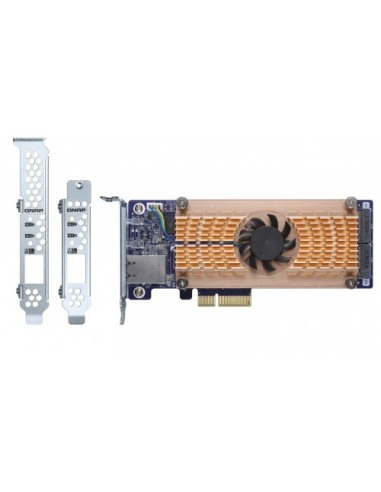 QNAP QM2-2S10G1T scheda di interfaccia e adattatore Interno SATA
