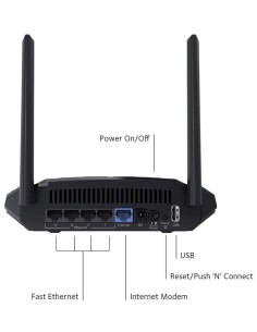 NETGEAR R6120 router wireless Fast Ethernet Dual-band (2.4 GHz 5 GHz) 4G Nero 2