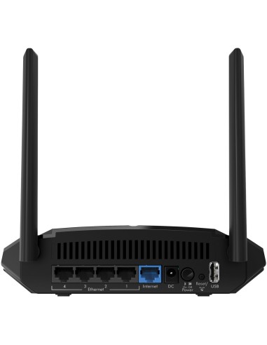 NETGEAR R6120 router wireless Fast Ethernet Dual-band (2.4 GHz 5 GHz) 4G Nero