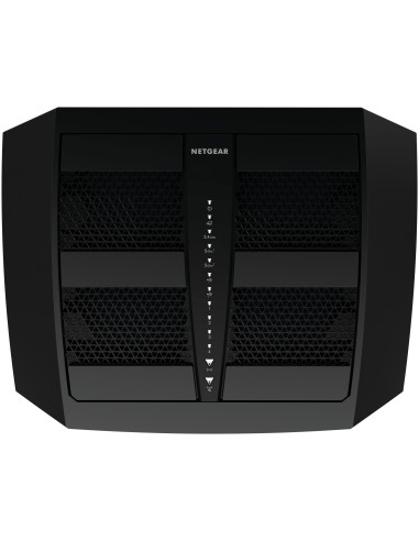 NETGEAR Nighthawk X6 AC3200 router wireless Gigabit Ethernet Banda tripla (2.4 GHz 5 GHz 5 GHz) 4G Nero