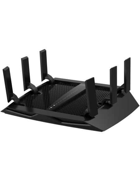 NETGEAR Nighthawk X6 AC3200 router wireless Gigabit Ethernet Banda tripla (2.4 GHz 5 GHz 5 GHz) 4G Nero
