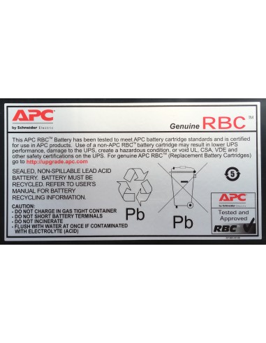 APC RBC6 batteria UPS Acido piombo (VRLA)