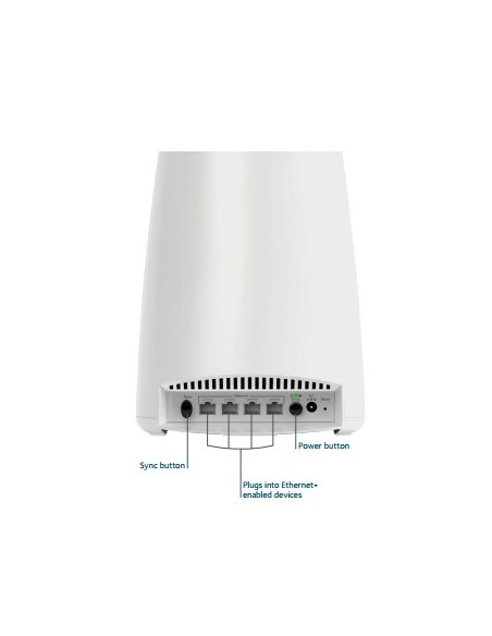 NETGEAR RBS40 router wireless Gigabit Ethernet Banda tripla (2.4 GHz 5 GHz 5 GHz) 4G Bianco