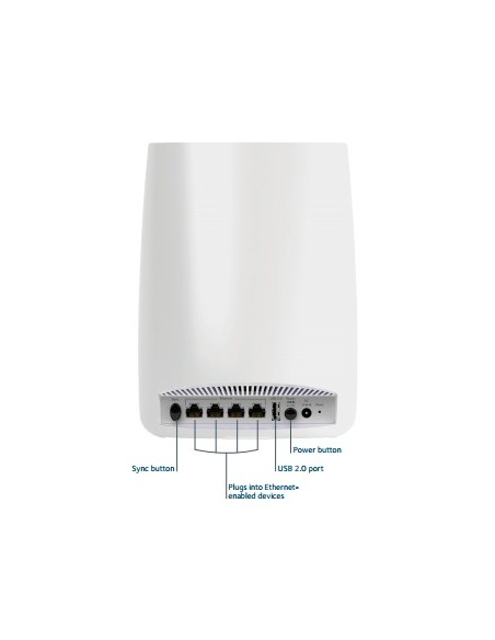 NETGEAR RBS50 router wireless Gigabit Ethernet Banda tripla (2.4 GHz 5 GHz 5 GHz) 4G Bianco