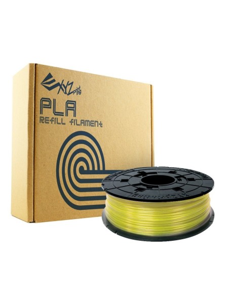 XYZprinting RFPLBXEU03B materiale di stampa 3D Acido polilattico (PLA) Trasparente, Giallo 600 g
