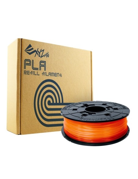 XYZprinting RFPLBXEU07E materiale di stampa 3D Acido polilattico (PLA) Arancione, Trasparente 600 g