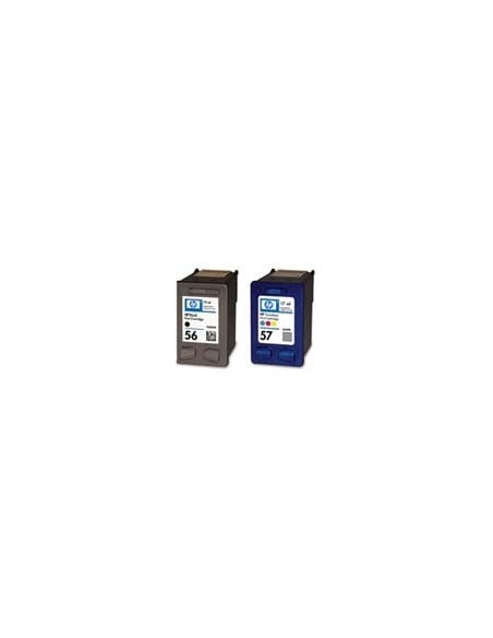 HP 56 + 57 cartuccia d'inchiostro 2 pz Originale Resa elevata (XL) Nero, Ciano, Magenta, Giallo