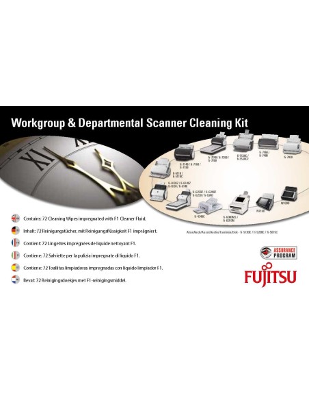 Fujitsu SC-CLE-WGD kit per la pulizia Scanner Panni umidi per la pulizia dell'apparecchiatura