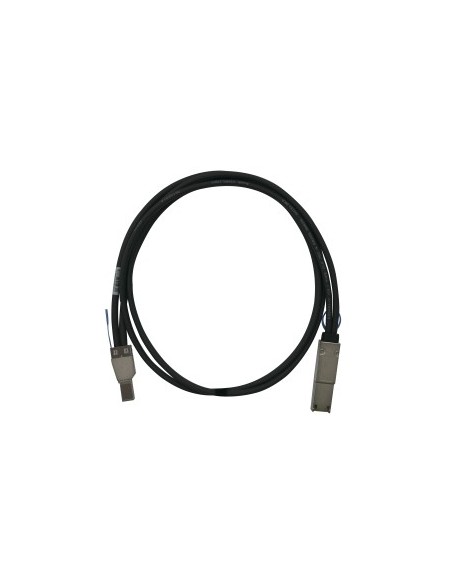 QNAP CAB-SAS05M-8644-8088 cavo Serial Attached SCSI (SAS) 1 m Nero, Metallico