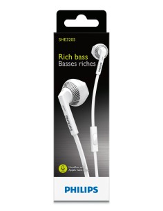 Philips Cuffie auricolari SHE3205WT 00 2