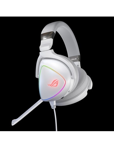 ASUS ROG Delta White Edition Auricolare Cablato A Padiglione Giocare USB tipo-C Bianco